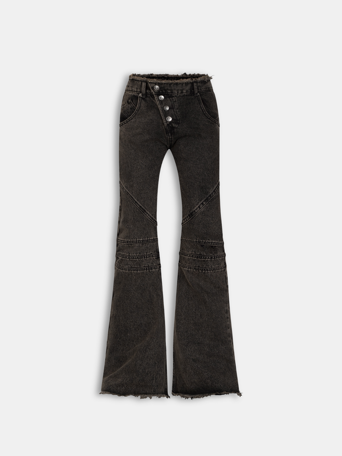 Darja Washed Flared Denim Pants