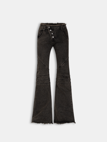 Darja Washed Flared Denim Pants