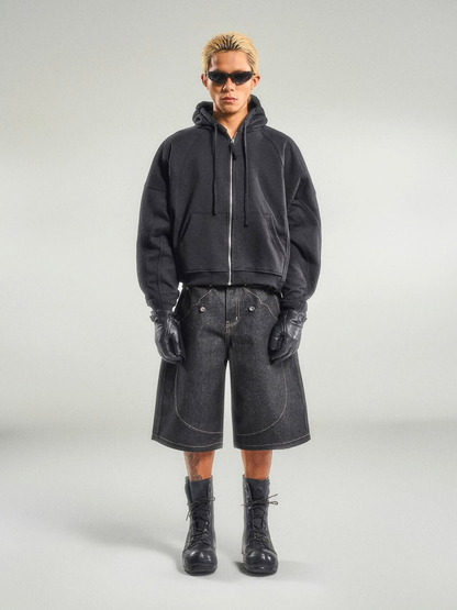 Mule Pocket Raw Denim Short