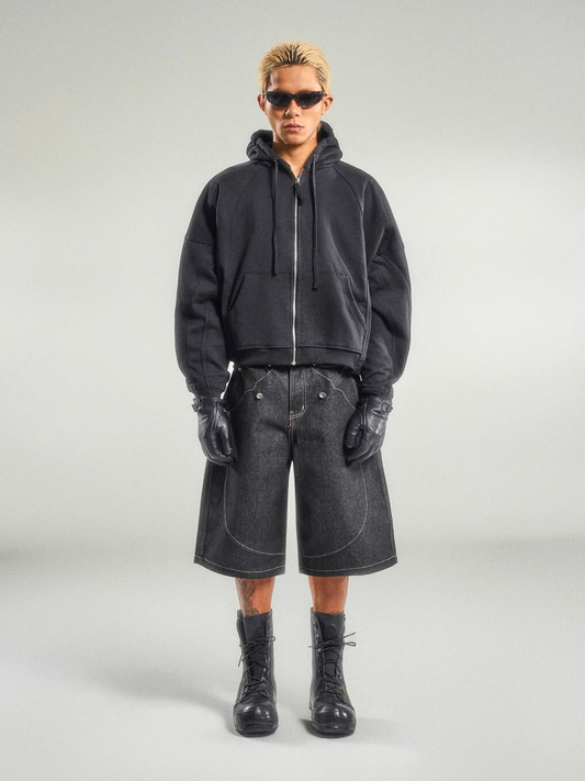 Mule Pocket Raw Denim Short