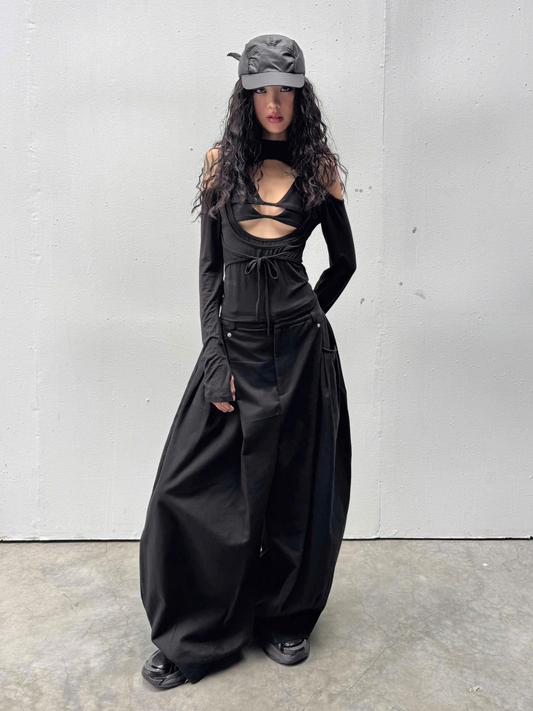 Multi Rivet Wide Pants