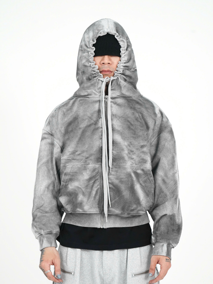 Dirty Grey Wash Hoodie