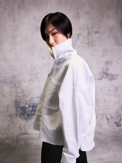 Atelier Pinstripe Overshirt