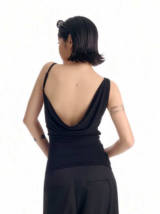 Selene Cowl Back Top