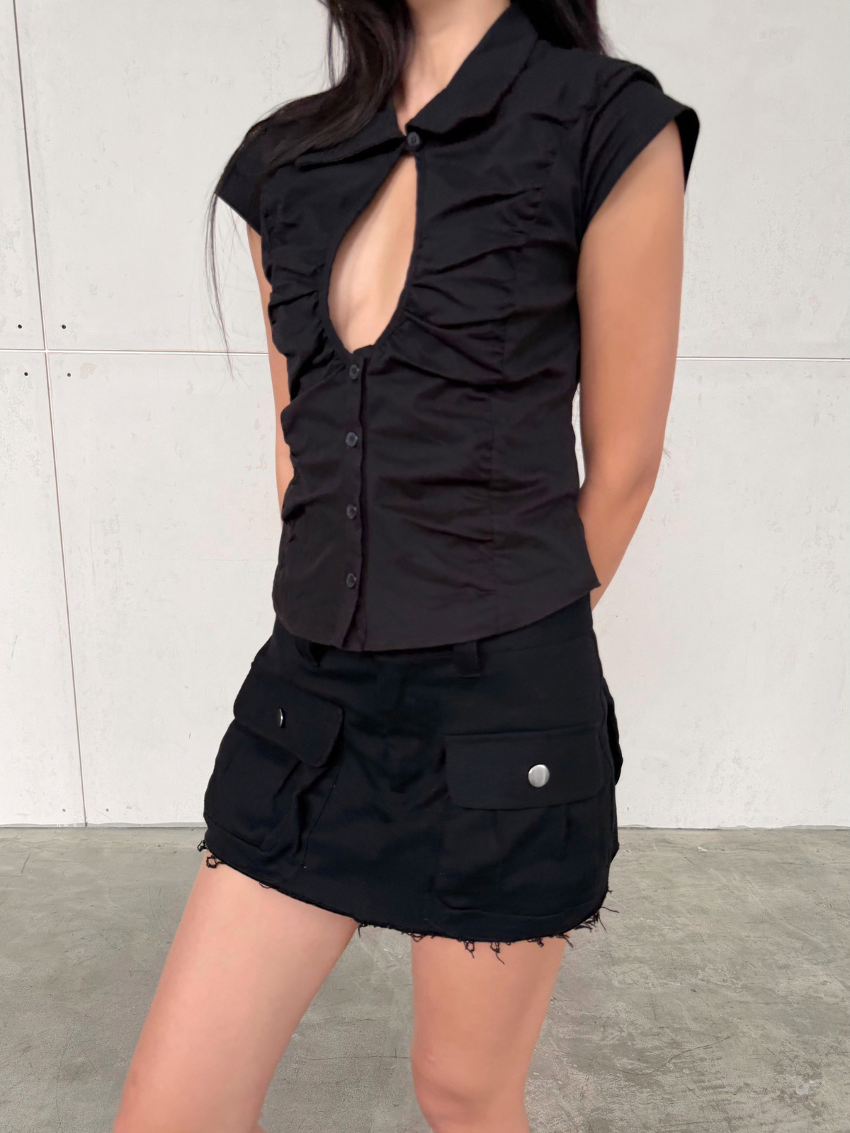 Velin Crinch Top