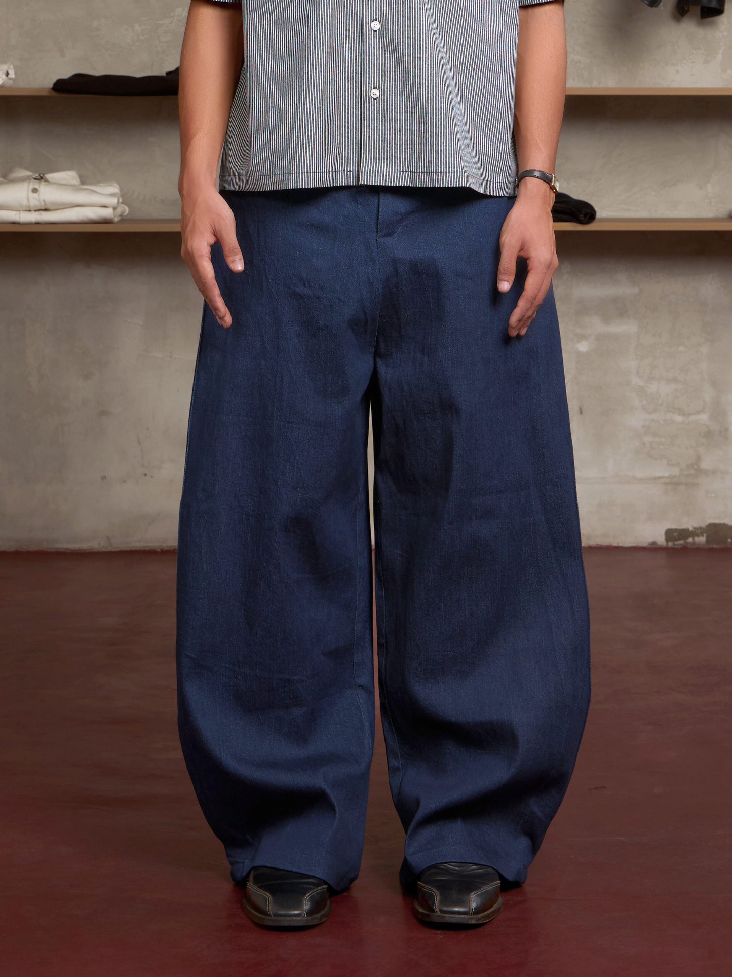 Vertical Denim Pants