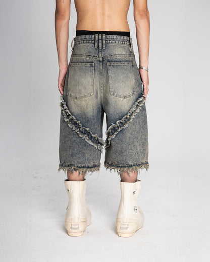 Fray Edge Denim Jorts