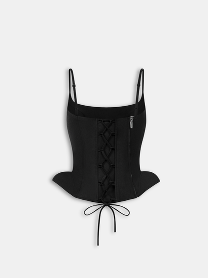 Velour Sculpt Top