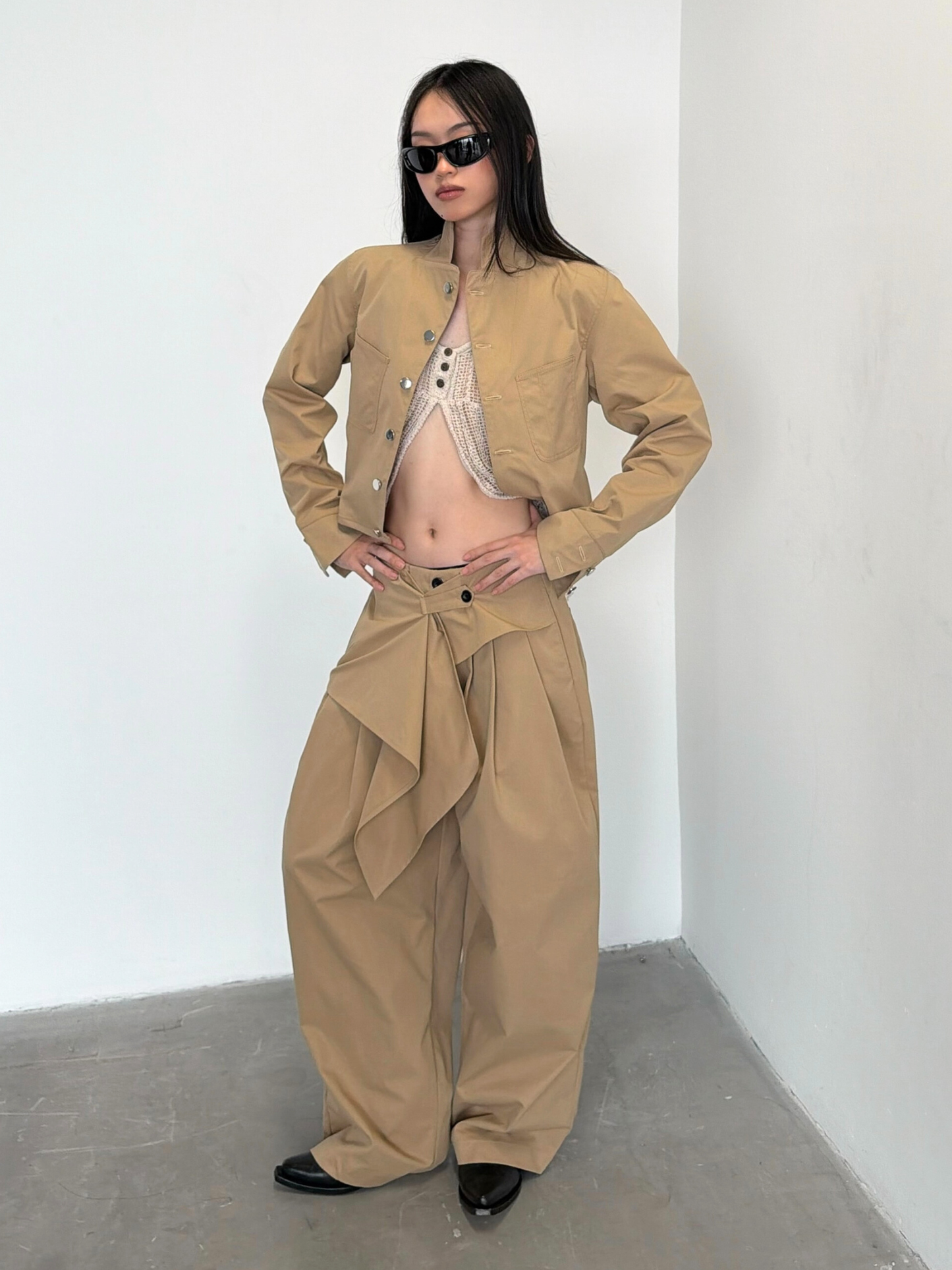 Wrap Panel Trousers