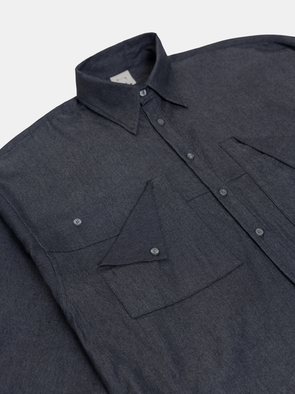 Split Denim Shirt