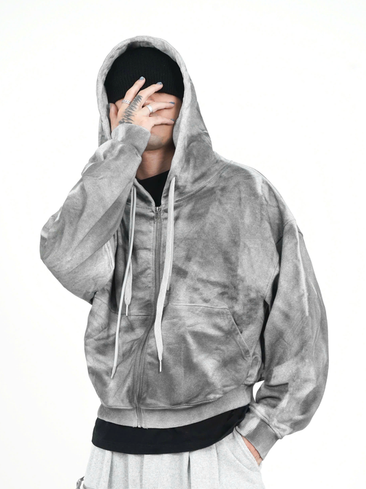 Dirty Grey Wash Hoodie