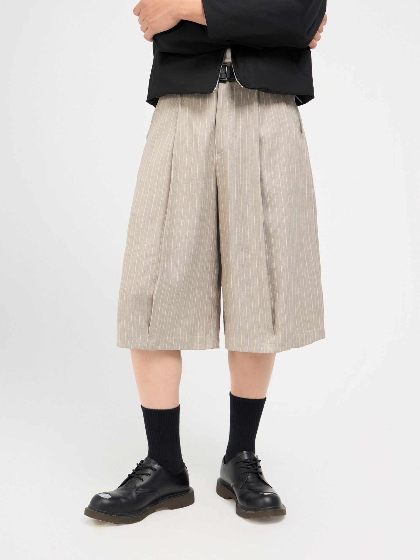 Pinstripe Shorts