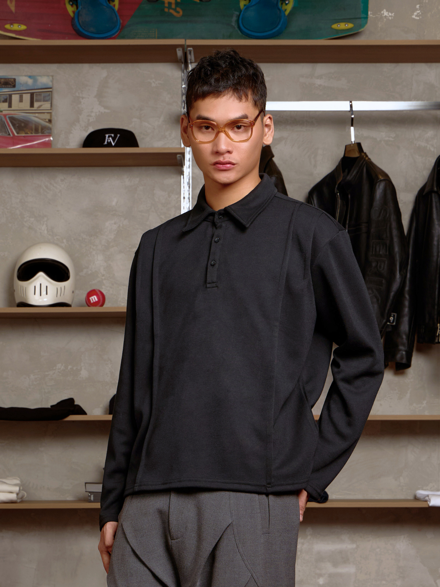 Boxy Longsleeve Polo