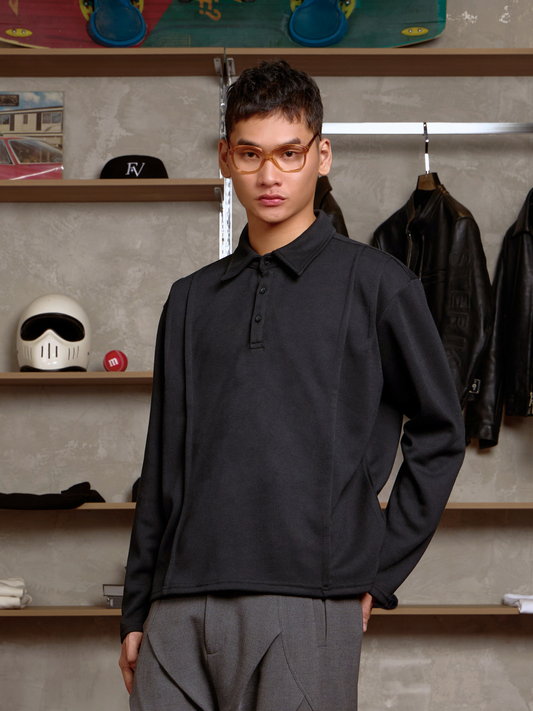 Boxy Longsleeve Polo