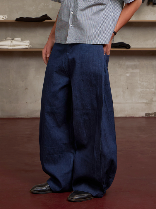 Vertical Denim Pants