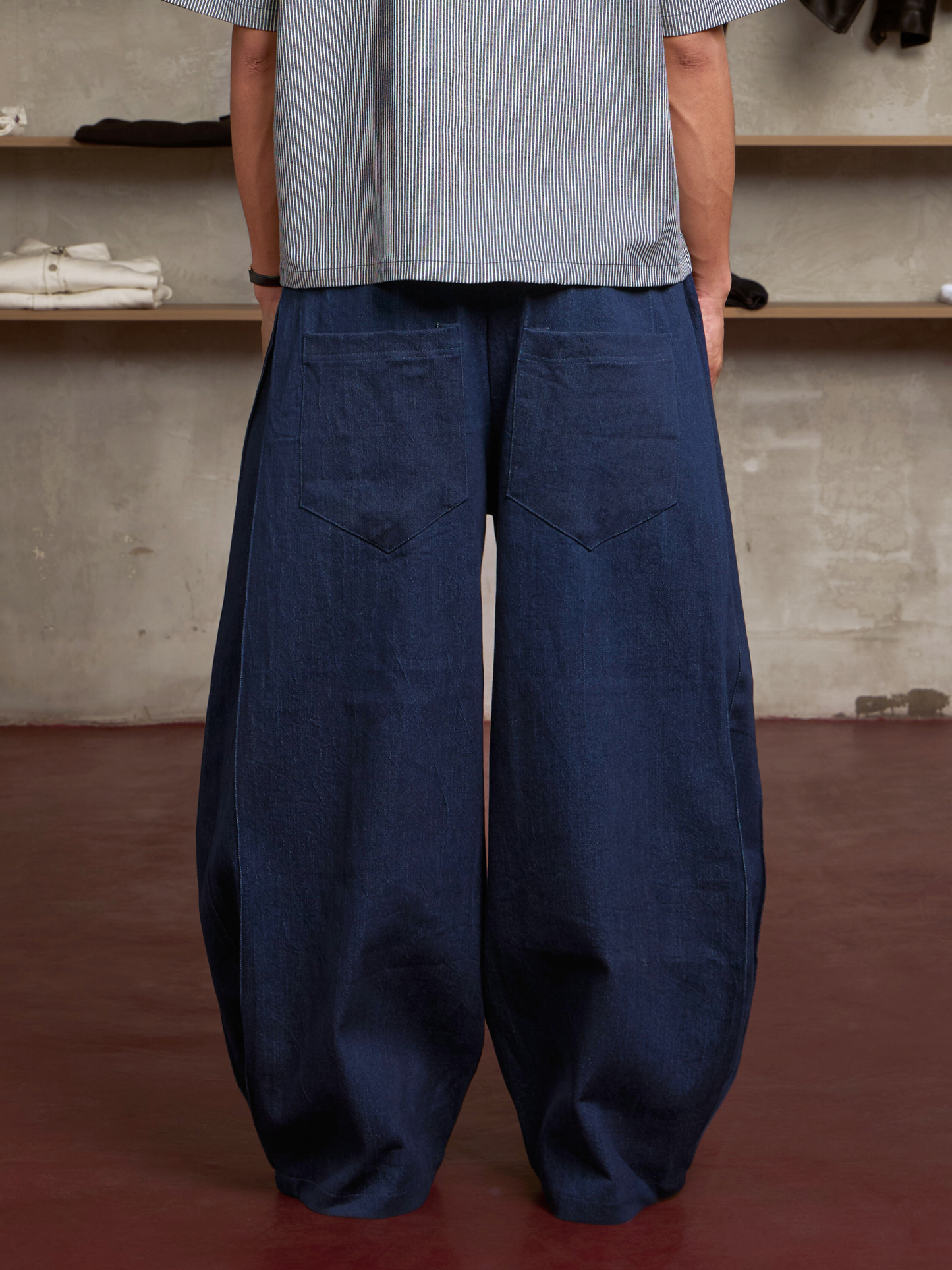 Vertical Denim Pants