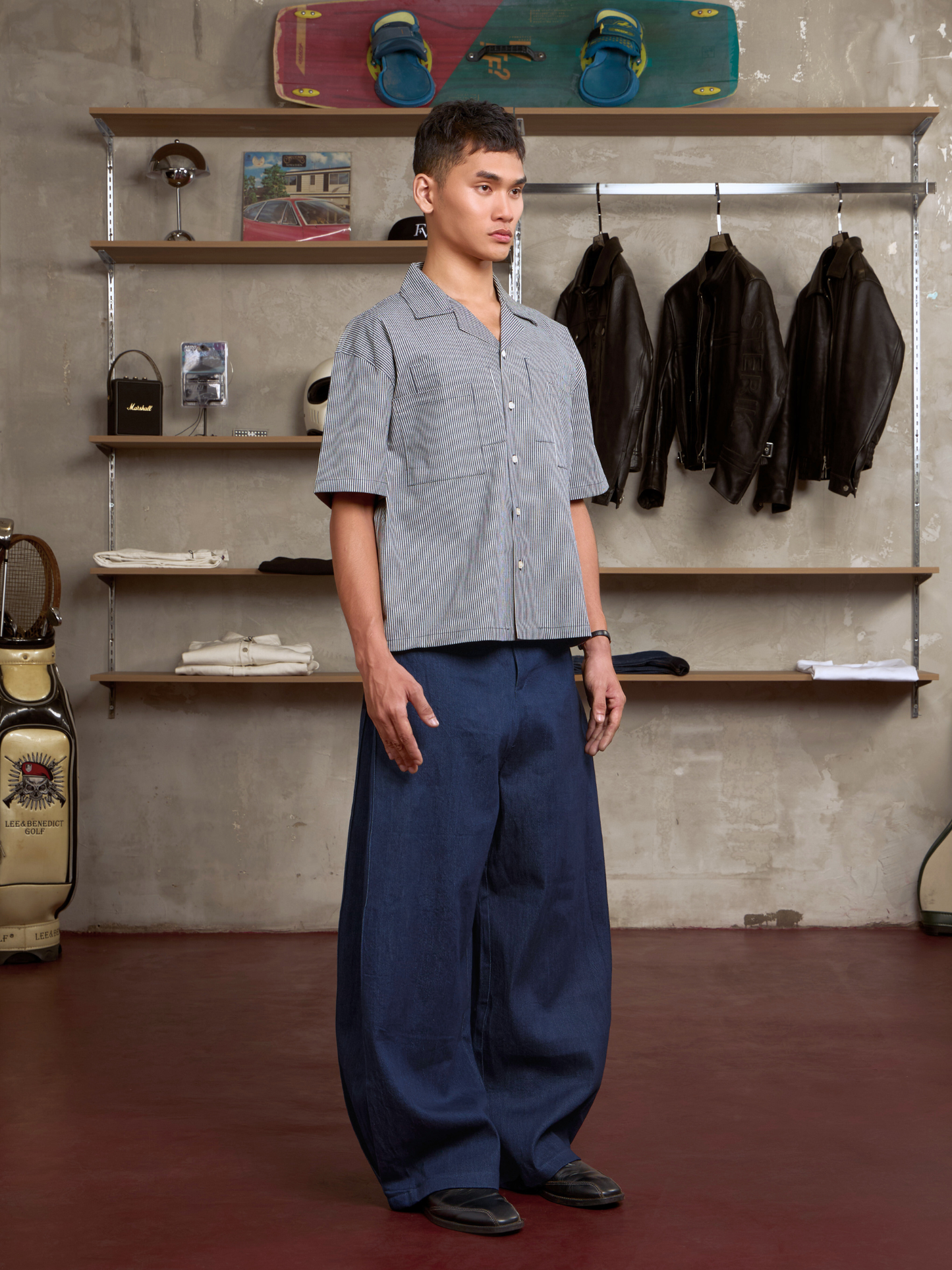 Vertical Denim Pants