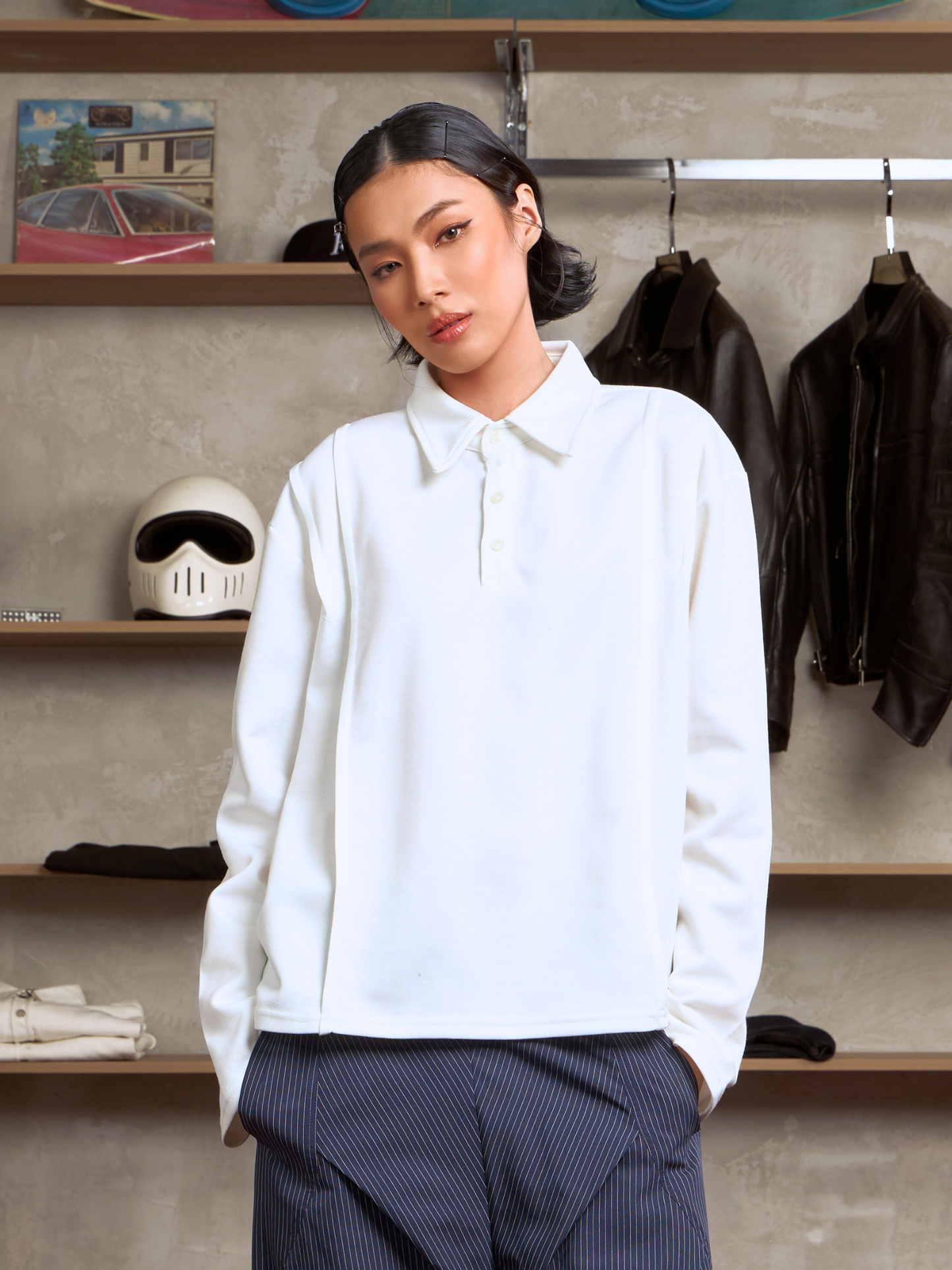 Boxy Longsleeve Polo