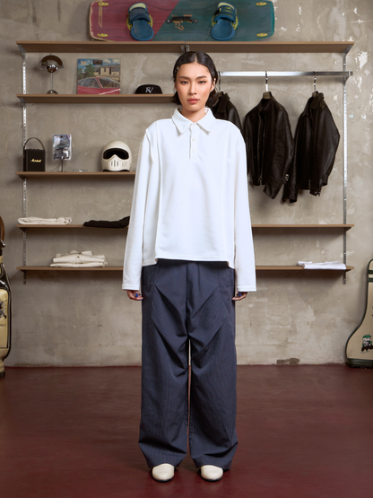 Boxy Longsleeve Polo