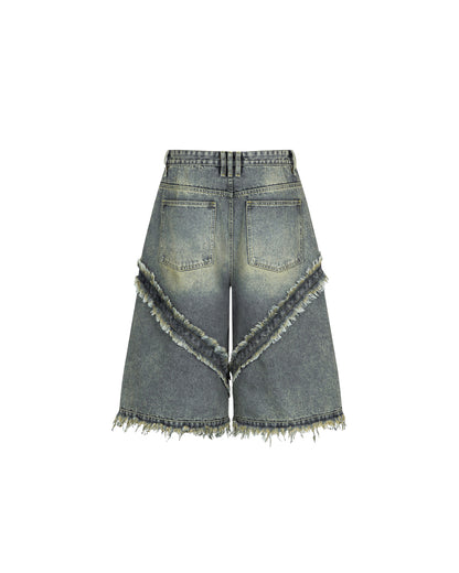 Fray Edge Denim Jorts