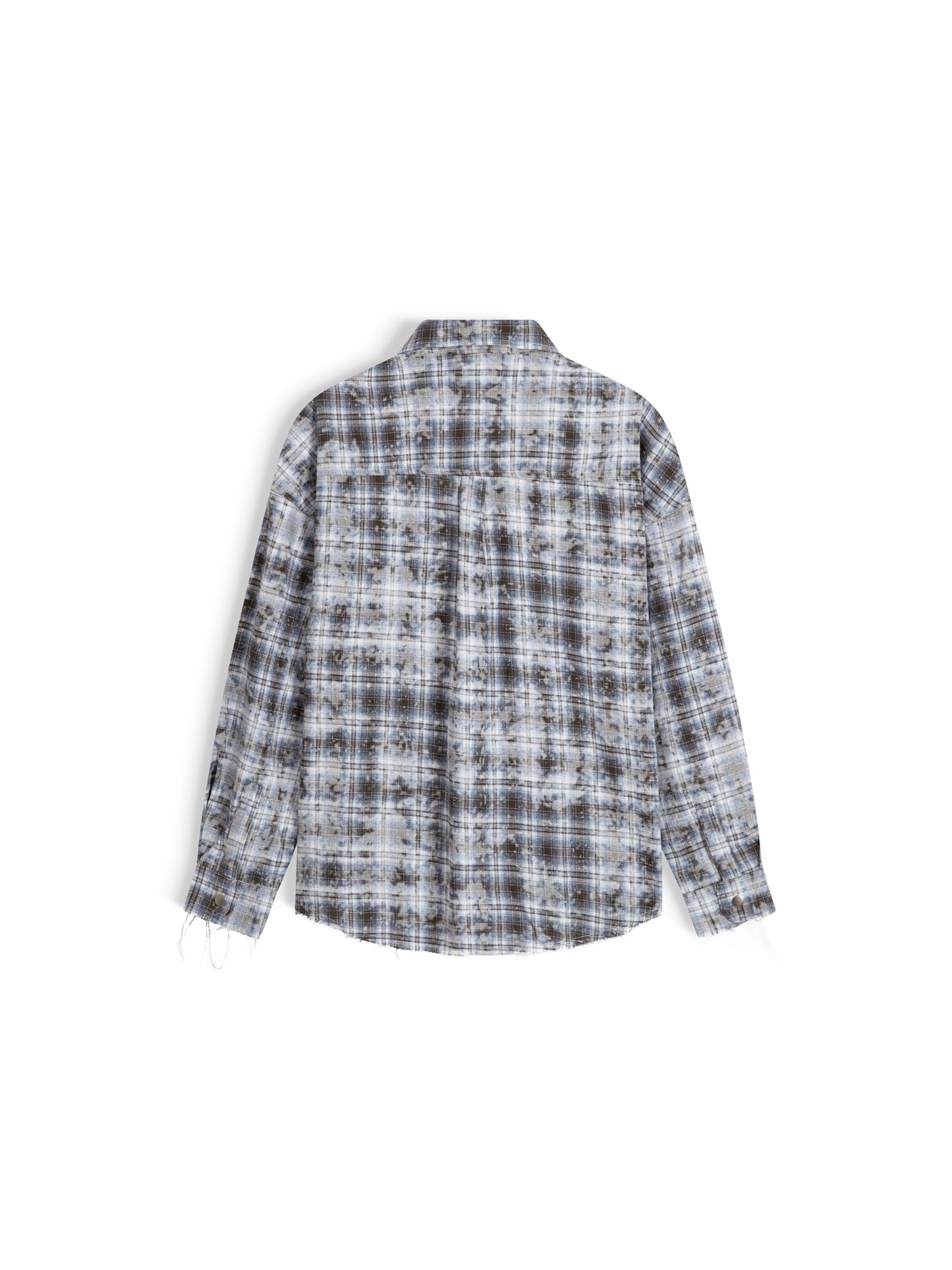 Bleach Effect Fannel Shirt