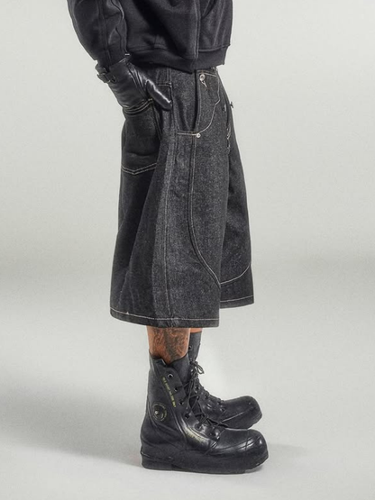 Mule Pocket Raw Denim Short