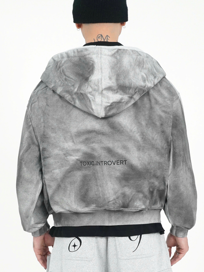 Dirty Grey Wash Hoodie