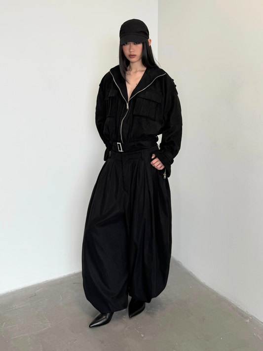 Bubbly Pleated Trousers