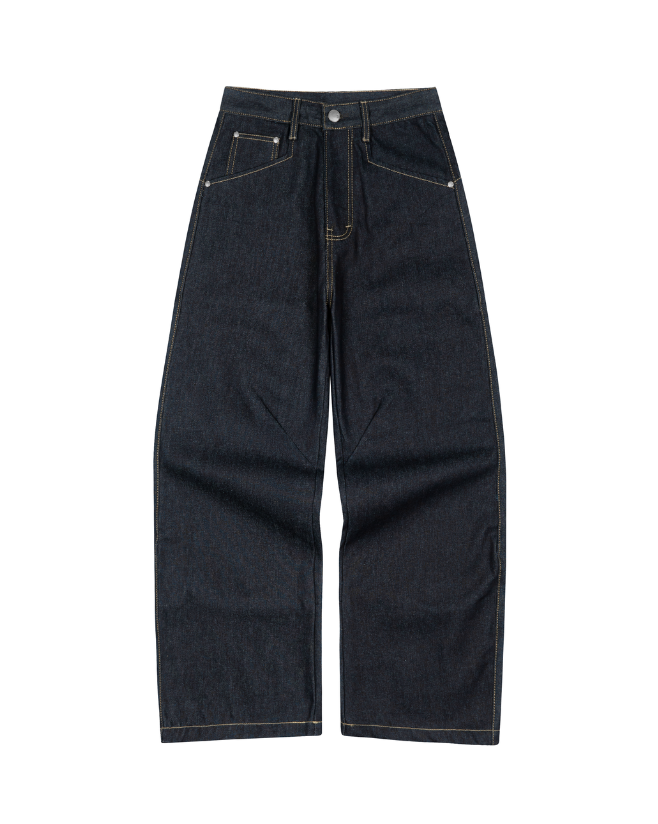Loose Fit Raw Denim Pants