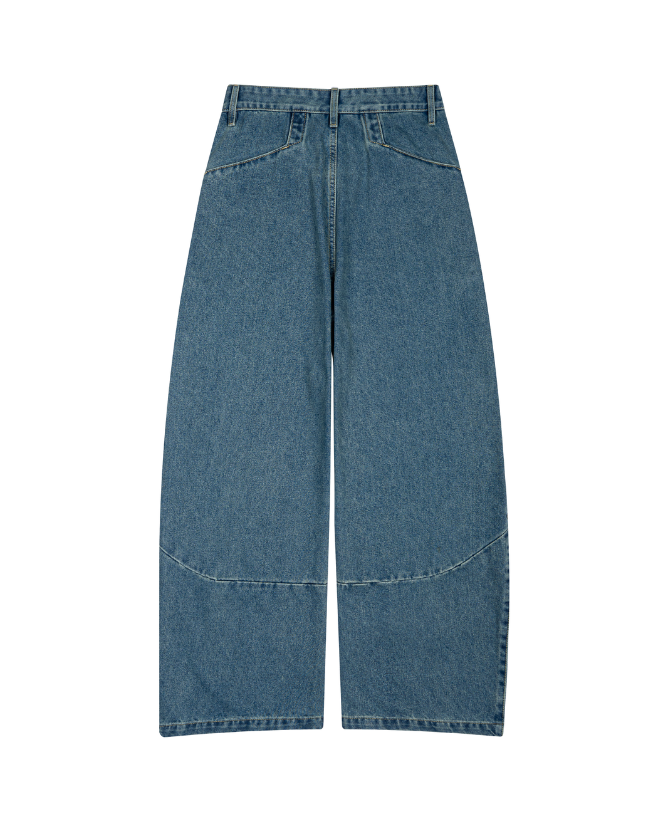 Loose Fit Vintage Wash Jeans