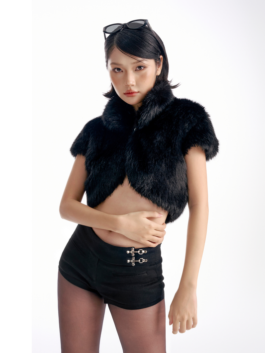 Chérie Fur Crop Jacket