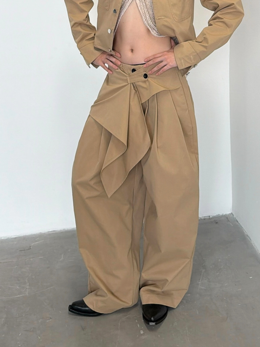 Wrap Panel Trousers
