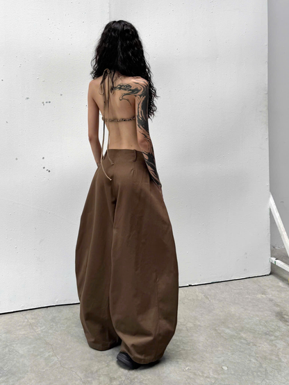 Orionis Wide Pants Khaki
