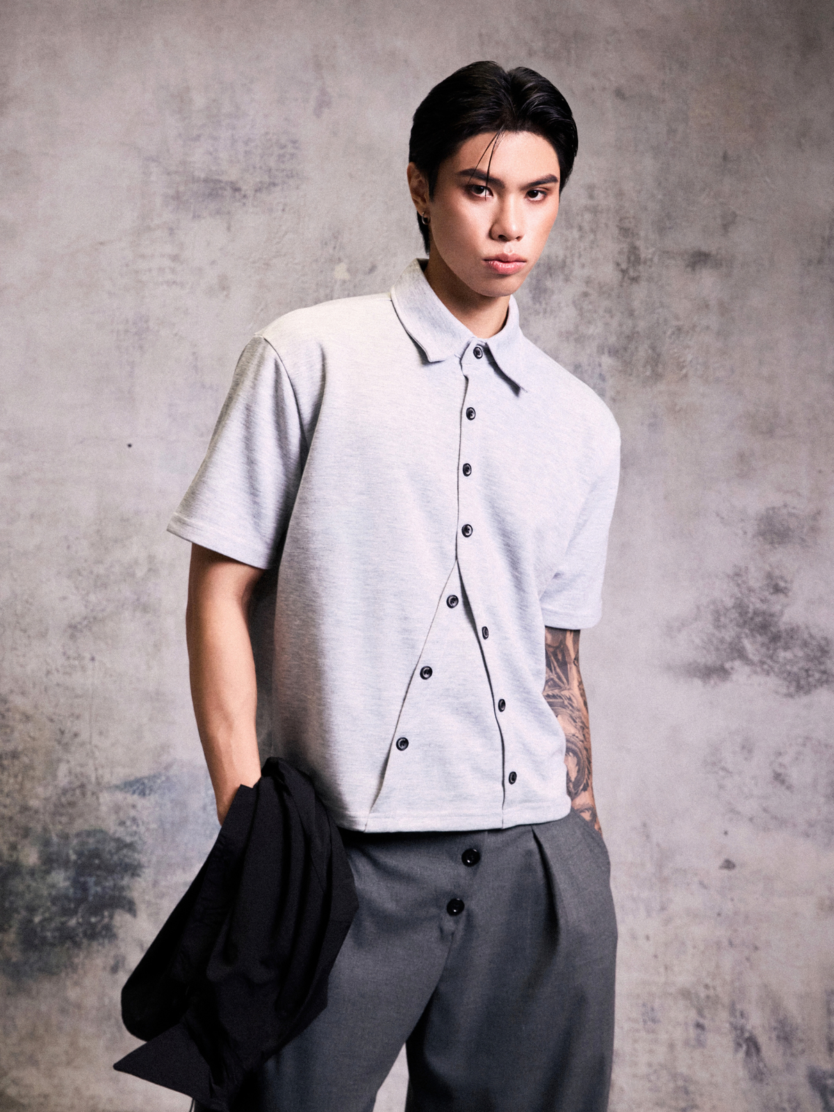 Curve Button Polo