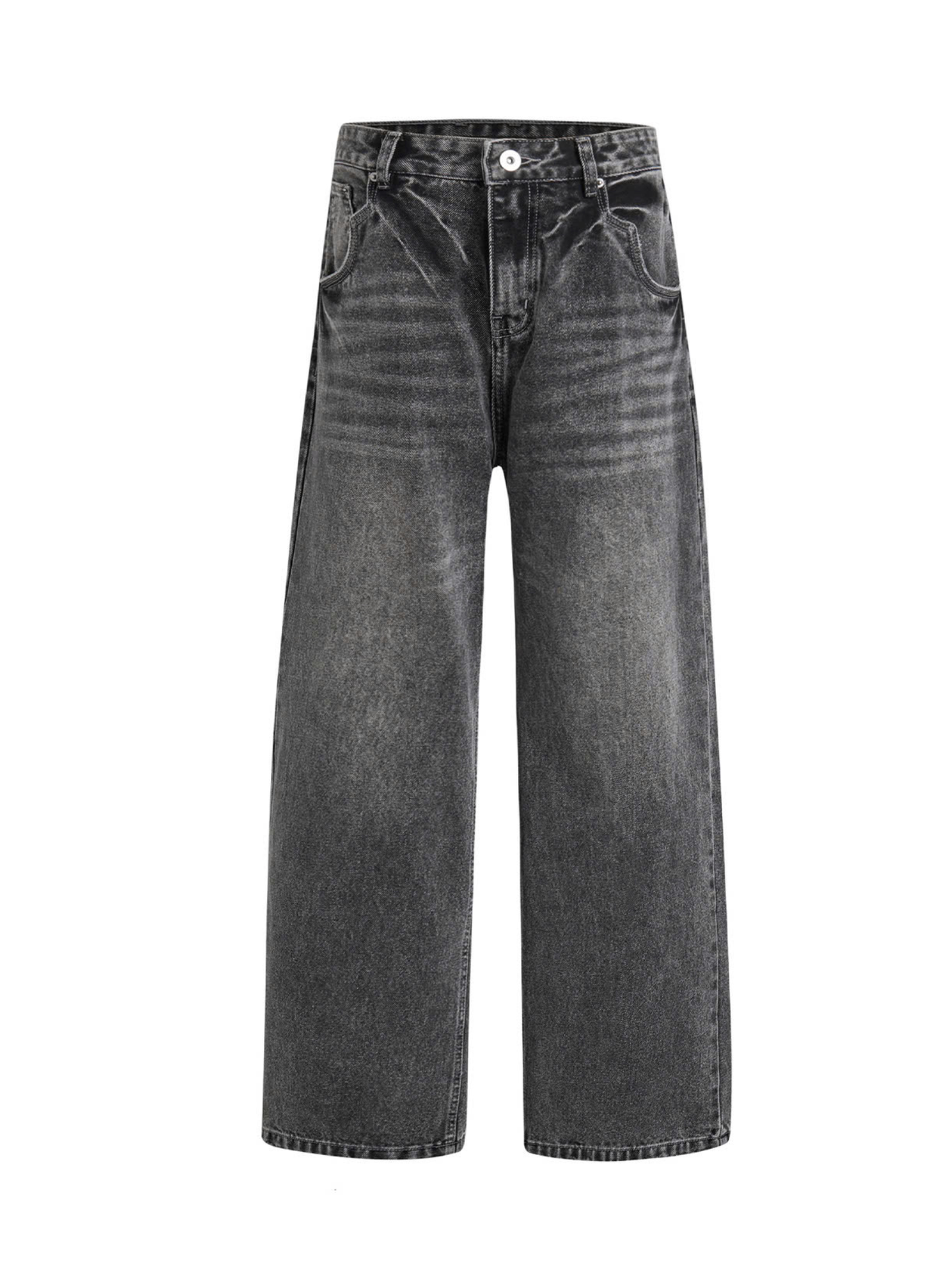 Loose-fit Washed Denim Pants