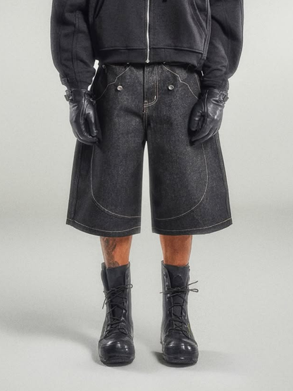 Mule Pocket Raw Denim Short