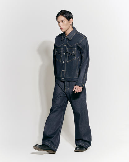 Loose Fit Raw Denim Pants
