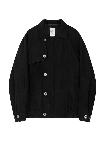 Plissé Wool Jacket