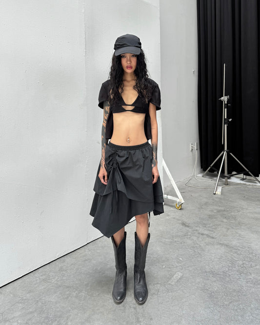 Layered Halter Skirt