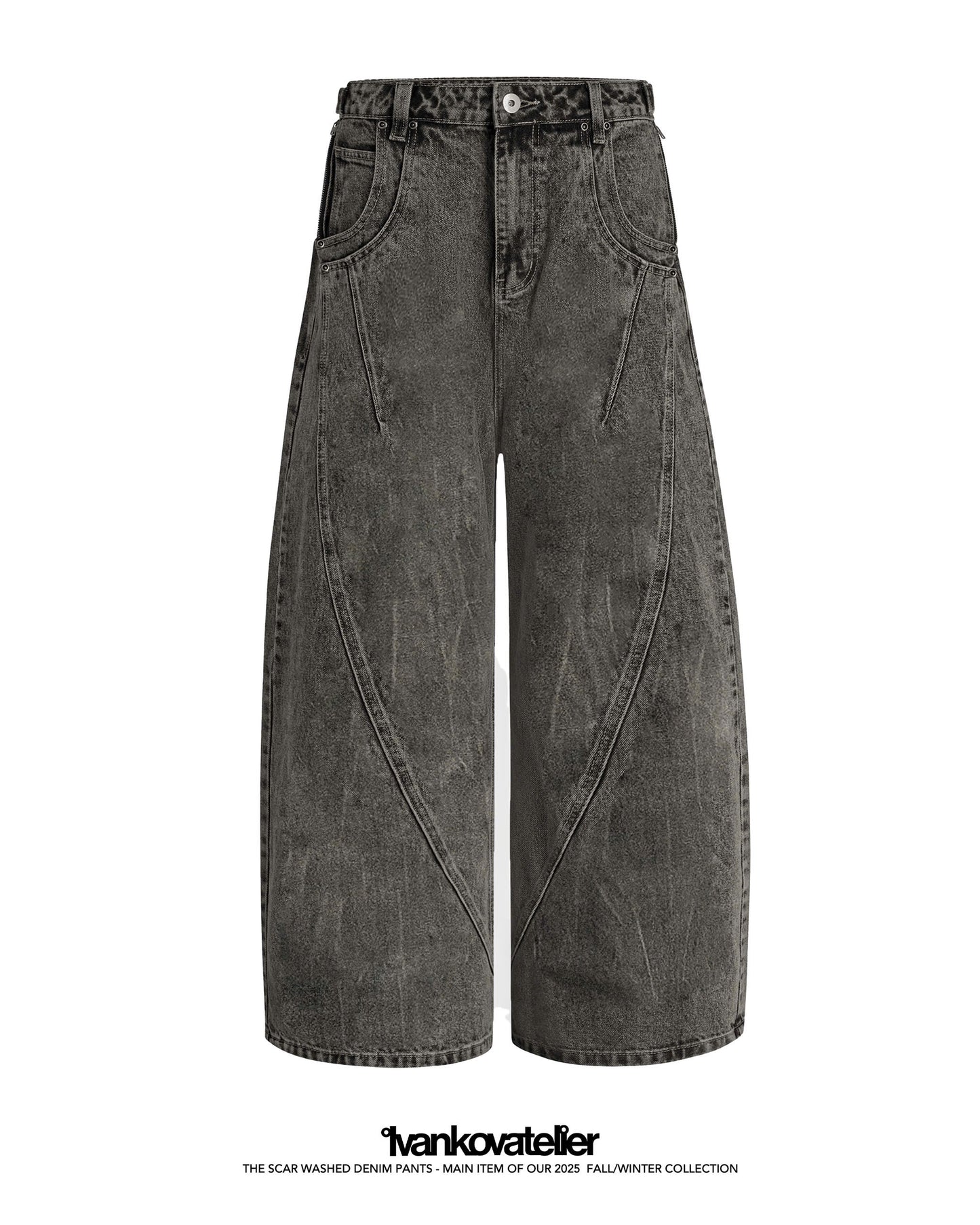 Scar Washed Denim Pants