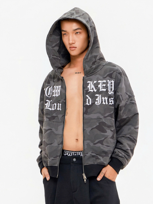 Oversized Camo Hoodie