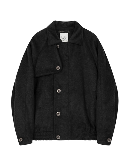 Plissé Wool Jacket