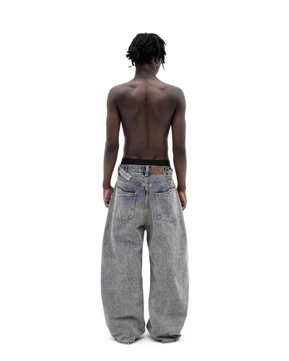 IVANKOV SCAR WASHED DENIM PANTS