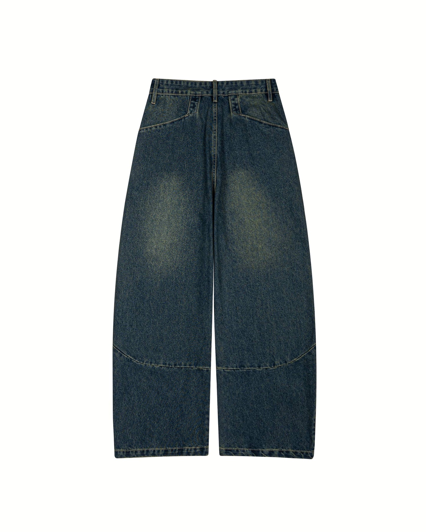 Loose Fit Vintage Wash Jeans