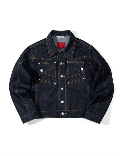 Boxy Raw Denim Jacket