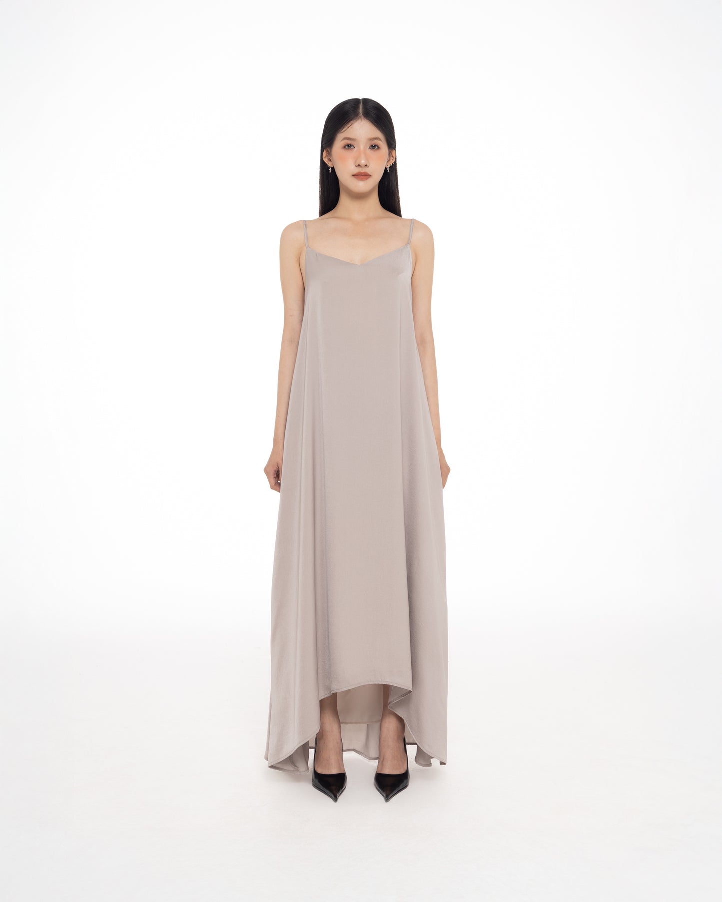 MELANCHOLY CODA MAXI DRESS (GREY)