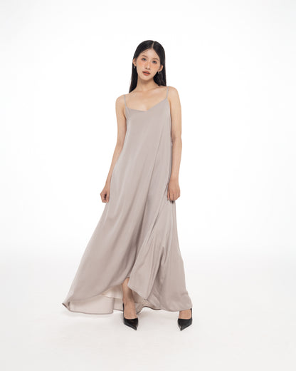 MELANCHOLY CODA MAXI DRESS (GREY)