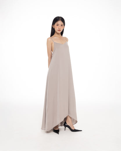 MELANCHOLY CODA MAXI DRESS (GREY)