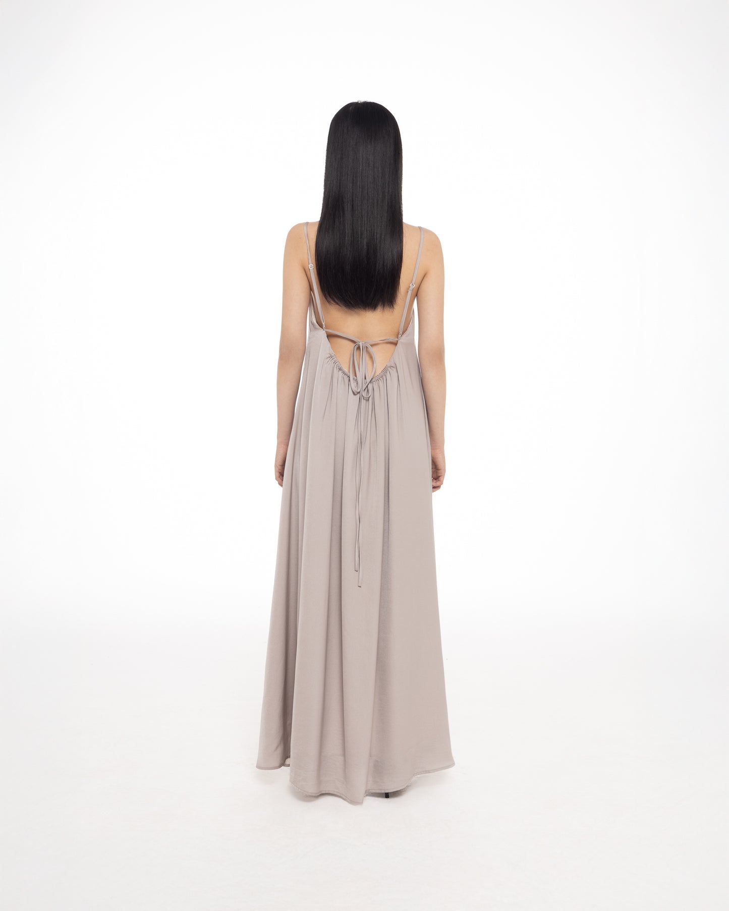 MELANCHOLY CODA MAXI DRESS (GREY)