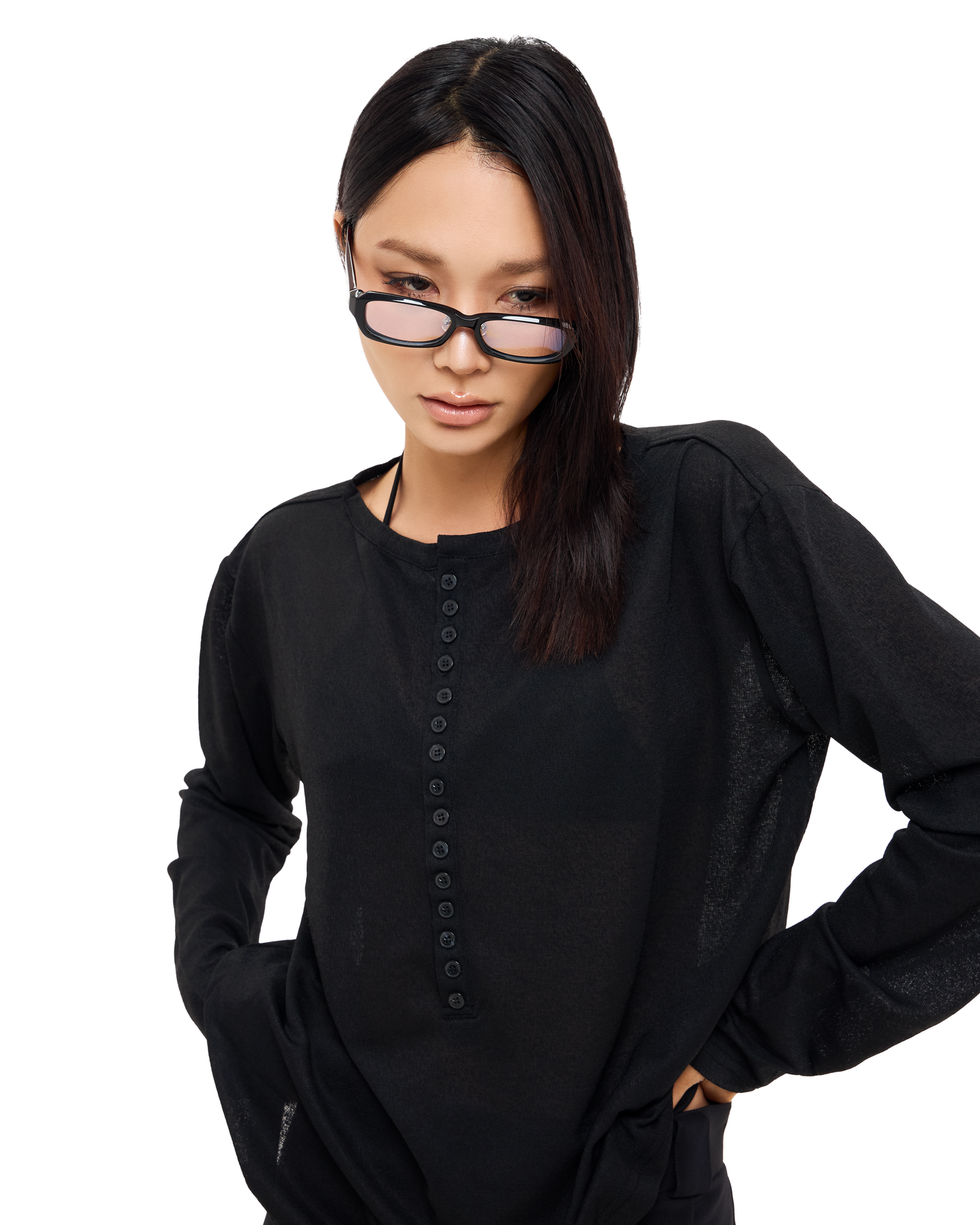 FVNXYTHINGS 15B LONGSLEEVES HENLEY SHIRT